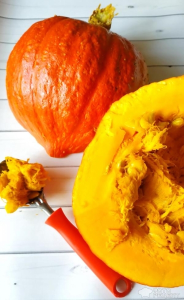 Рецепт: Тарталетки с тыквой. Встречаем Хэллоуин - и шоколадным рисунком