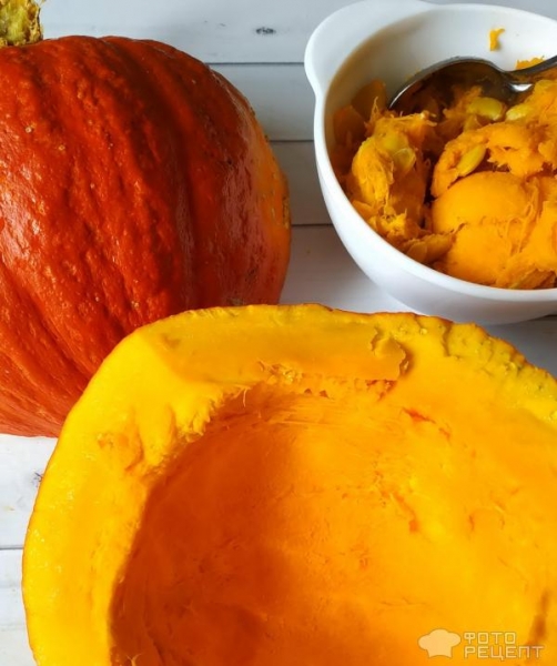 Рецепт: Тарталетки с тыквой. Встречаем Хэллоуин - и шоколадным рисунком