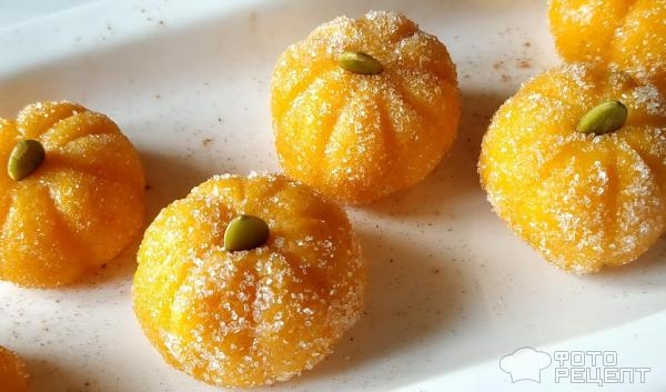 Рецепт: Тыквенные конфеты - тыква из тыквы