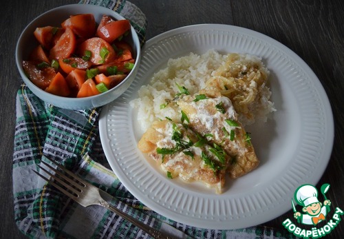 Щука в сметане по-деревенски