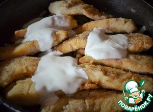 Щука в сметане по-деревенски