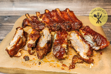 Сочная свинина в духовке свиные ребра одним куском Сочная свинина в духовке свиные ребра одним куском