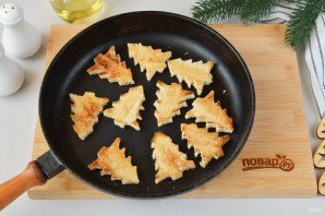 Брускетты "Елочки" на Новый год Тигра