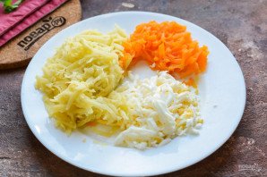 Салат "Селедка под шубой" в виде Тигра на Новый год