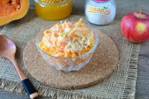 Салат из тыквы с яблоком и морковью Салат из тыквы с яблоком и морковью