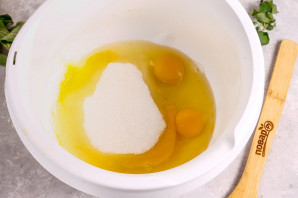 Пирог "Бабка" с малиной