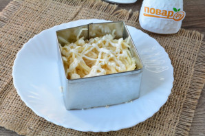 Салат "Павлинка" с яблоками