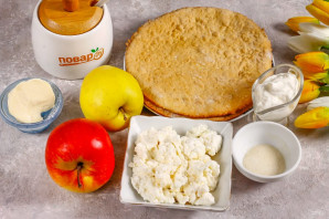 Карамельный торт "Яблоки на снегу" Карамельный торт "Яблоки на снегу"