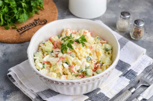 Салат из крабовых палочек без кукурузы