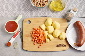 Суп из нута с копченостями Суп из нута с копченостями