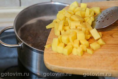 Суп из замороженных грибов с мучной подбойкой Суп из замороженных грибов с мучной подбойкой