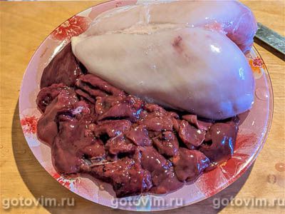 Рулет из куриной грудки с паштетом а-ля «Метропольки»