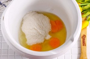 Заливной творожный пирог с яблоками Заливной творожный пирог с яблоками