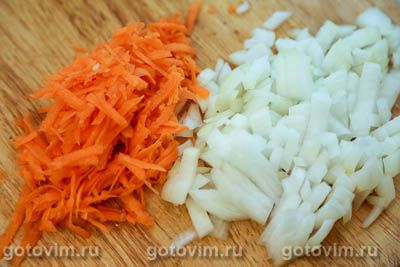 Перловка с куриной печенью и картофелем