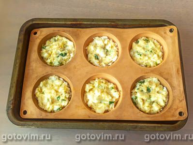 Запеканки из рыбы и риса в формочках для кексов Запеканки из рыбы и риса в формочках для кексов