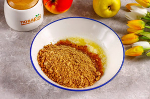 Карамельный торт "Яблоки на снегу" Карамельный торт "Яблоки на снегу"