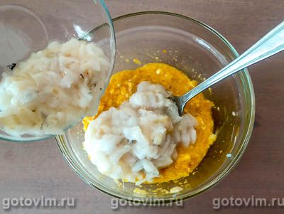 Запеканки из рыбы и риса в формочках для кексов Запеканки из рыбы и риса в формочках для кексов