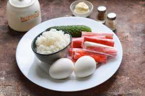 Салат из крабовых палочек без кукурузы