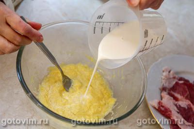 Шницель из свинины в картофельном кляре