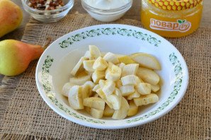 Салат из груши и банана Салат из груши и банана