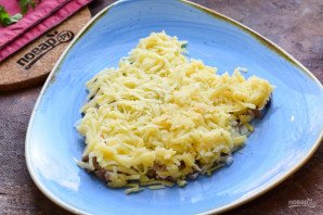 Салат "Селедка под шубой" в виде Тигра на Новый год