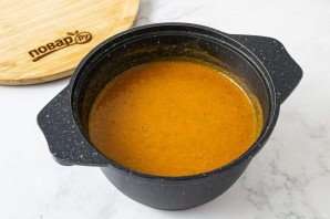 Азербайджанский суп из чечевицы