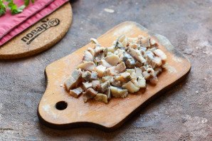 Салат "Селедка под шубой" в виде Тигра на Новый год