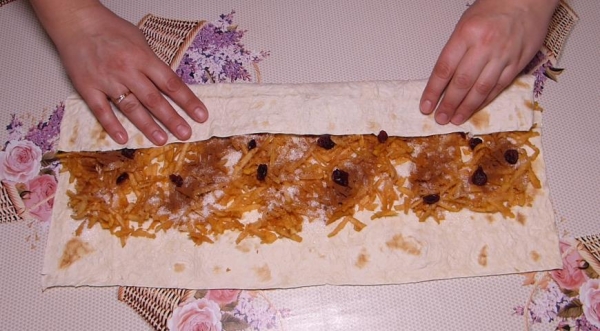 Лаваш с айвой, пошаговый рецепт с фото