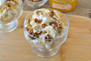 Салат из груши и банана