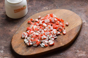 Салат из крабовых палочек без кукурузы