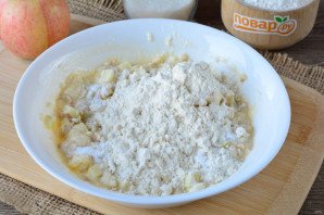 Овсяное печенье с творогом и яблоками