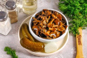 Икра из маринованных опят