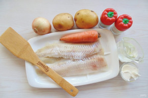 Филе судака с картофелем в мультиварке Филе судака с картофелем в мультиварке