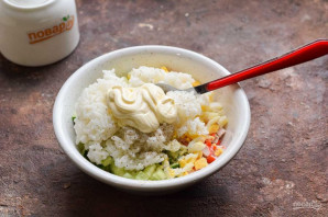 Салат из крабовых палочек без кукурузы