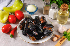 Мидии по-испански Мидии по-испански