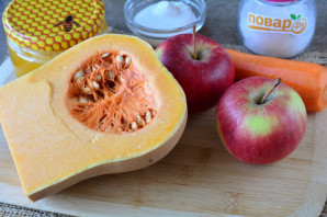 Салат из тыквы с яблоком и морковью Салат из тыквы с яблоком и морковью