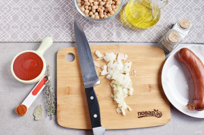 Суп из нута с копченостями Суп из нута с копченостями