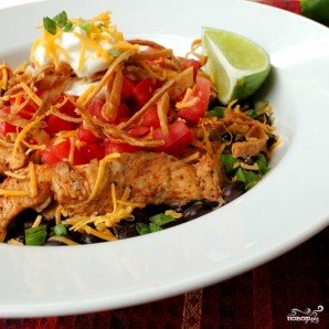 Куриное филе с фасолью Куриное филе с фасолью