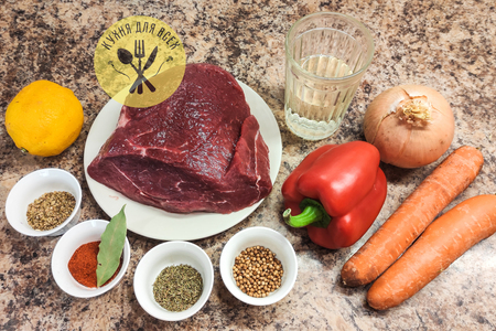 Говядина томленная в духовке в вине