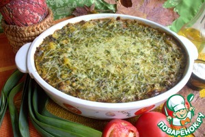 Лосось с овощами