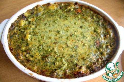 Лосось с овощами