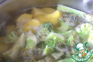 Лосось с овощами