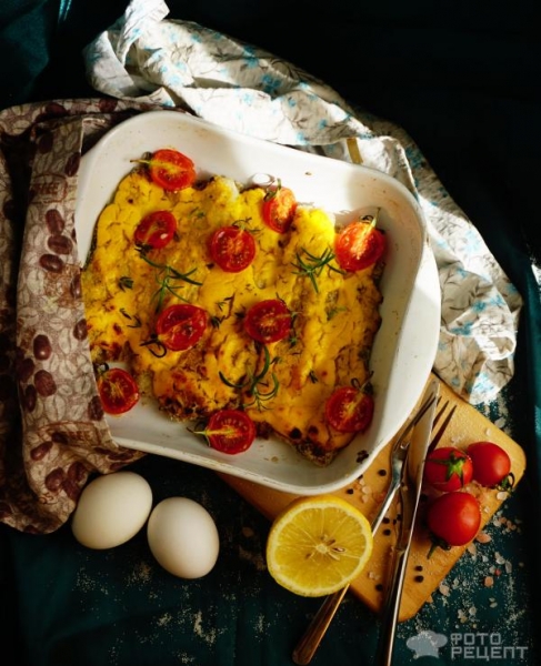 Рецепт: Хек под соусом сабайон - от Жени Клопотенко