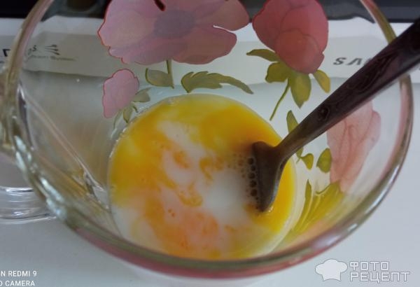 Рецепт: Кабачки жареные с яйцом - панированные в муке Рецепт: Кабачки жареные с яйцом - панированные в муке