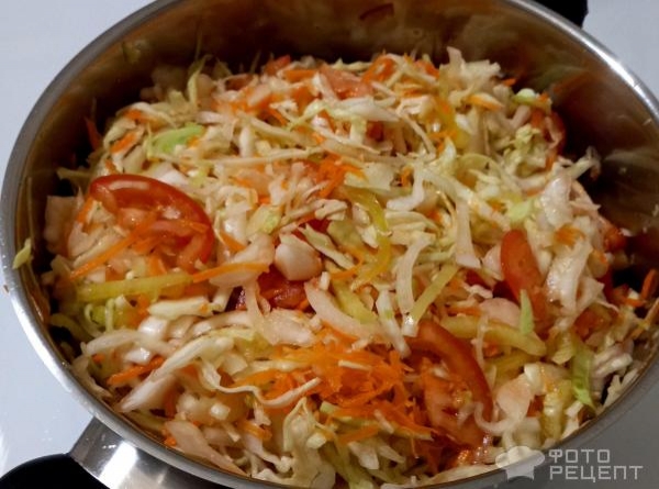 Рецепт: Капустный салат на зиму - Очень хрустящий капустный салат на зиму в банках со стерилизацией. Без варки.