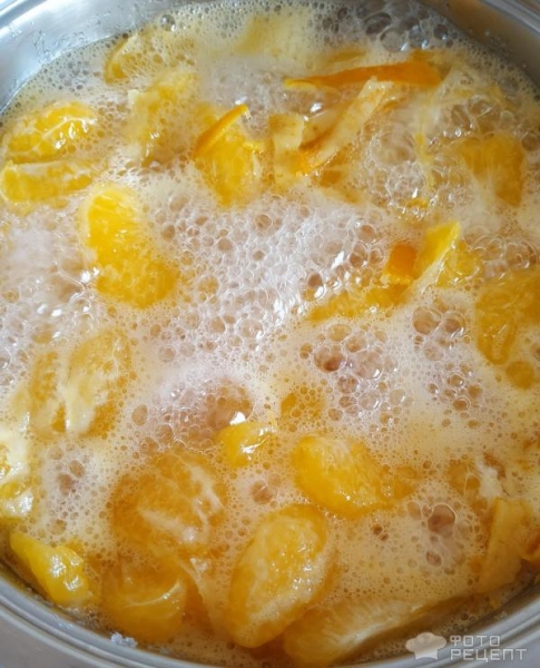 Рецепт: Мандариновое варенье - с новогодним запахом