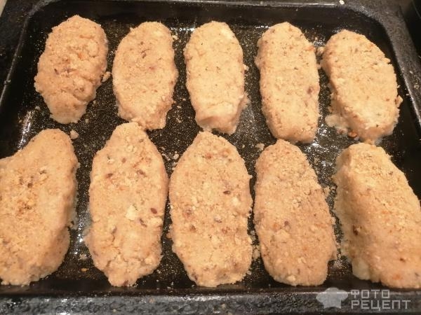 Рецепт: Рыбные котлеты "Нежные" - из язя и филе хека в духовке