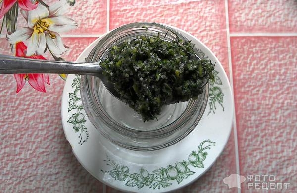 Рецепт: Сухая засолка зелени - Простая заготовка укропа на зиму без заморозки и сушки. Рецепт без весов.