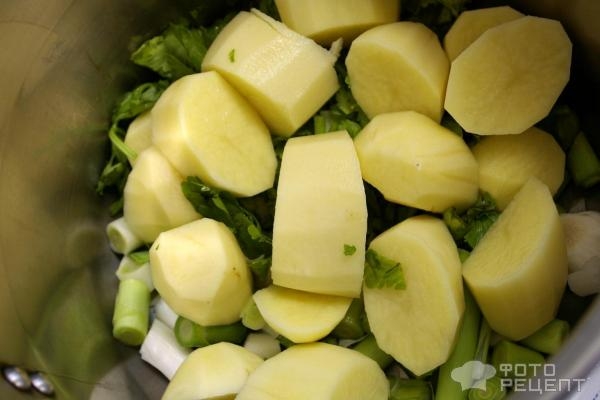 Рецепт: Суп-пюре из лука порея и картофеля - Вкусный французский супчик Рецепт: Суп-пюре из лука порея и картофеля - Вкусный французский супчик