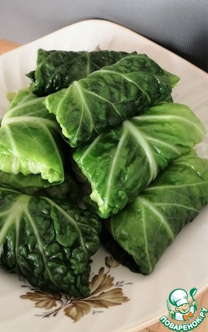 Щука (судак) в листьях савойской капусты